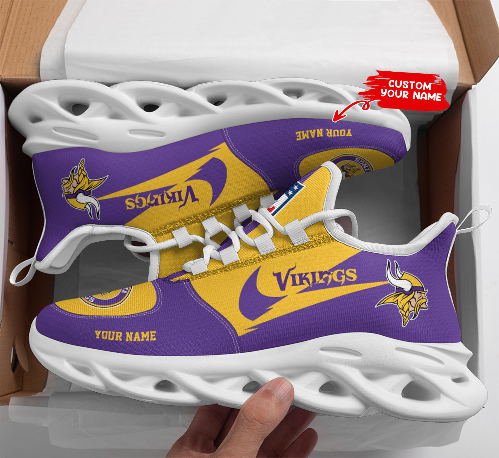 JWFancy Minnesota Vikings NFL Max Soul Shoes Sneakers For Men And Women