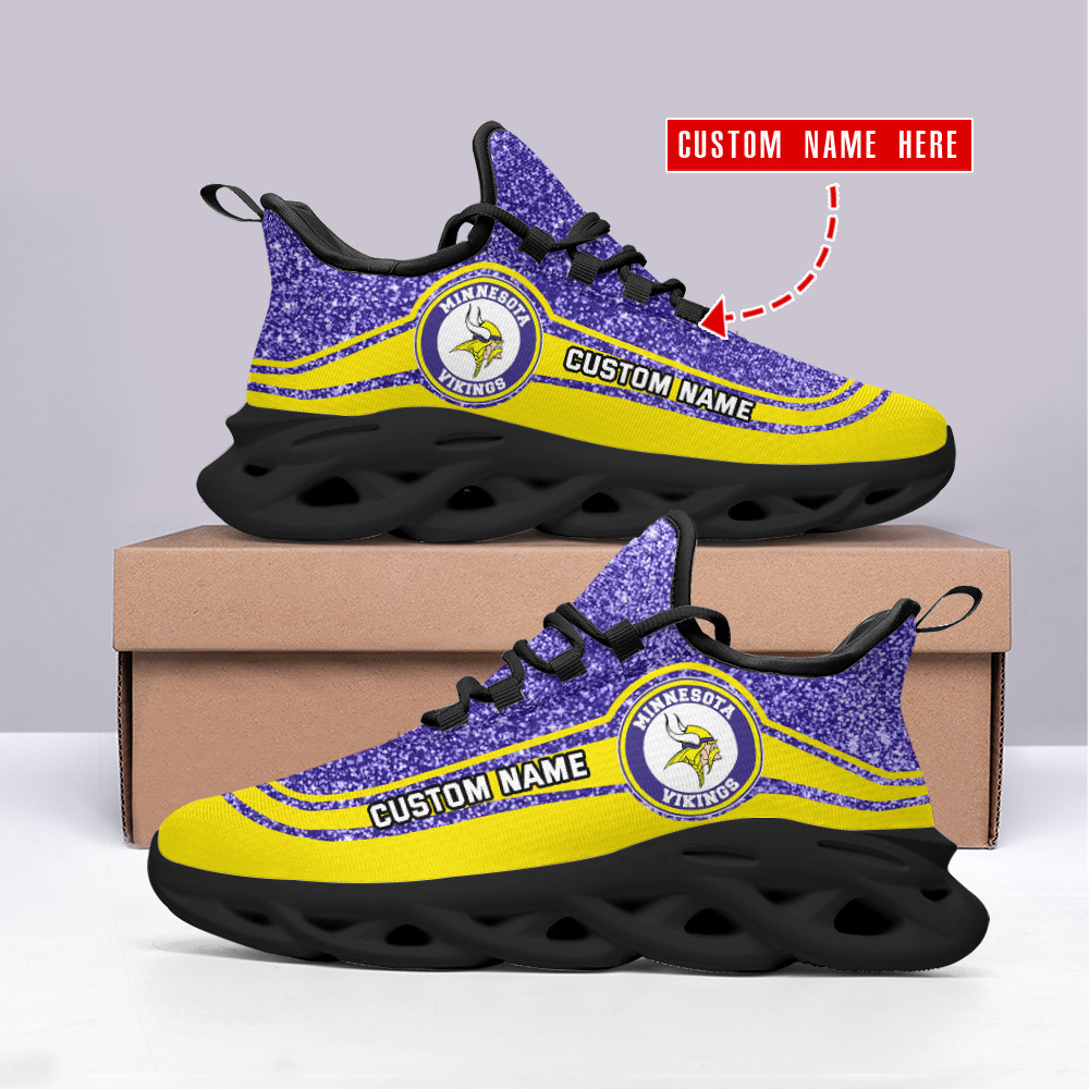 JWFancy Minnesota Vikings NFL Max Soul Shoes Sneakers For Men And Women
