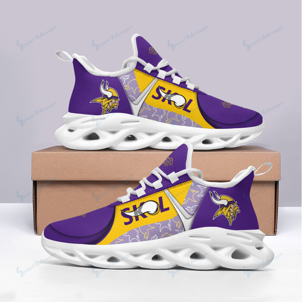 JWFancy Minnesota Vikings NFL Max Soul Shoes Sneakers For Men And Women