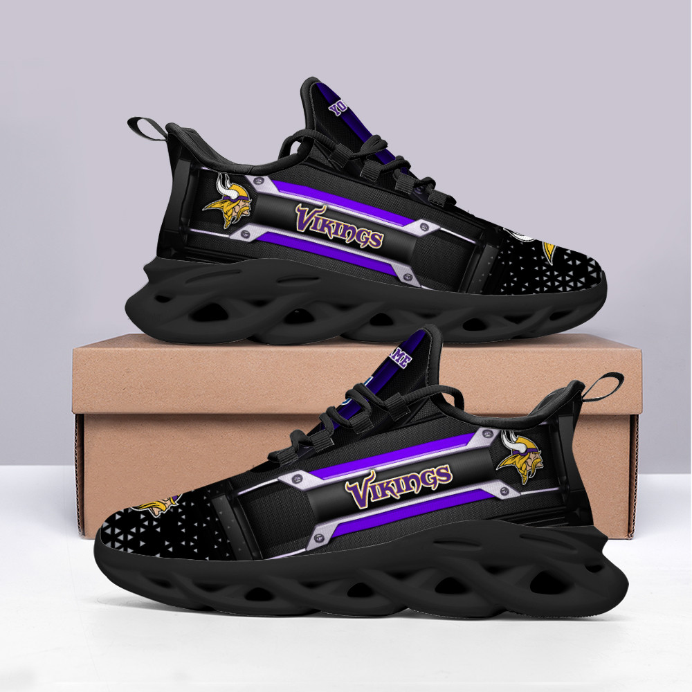 JWFancy Minnesota Vikings NFL Max Soul Shoes Sneakers For Men And Women