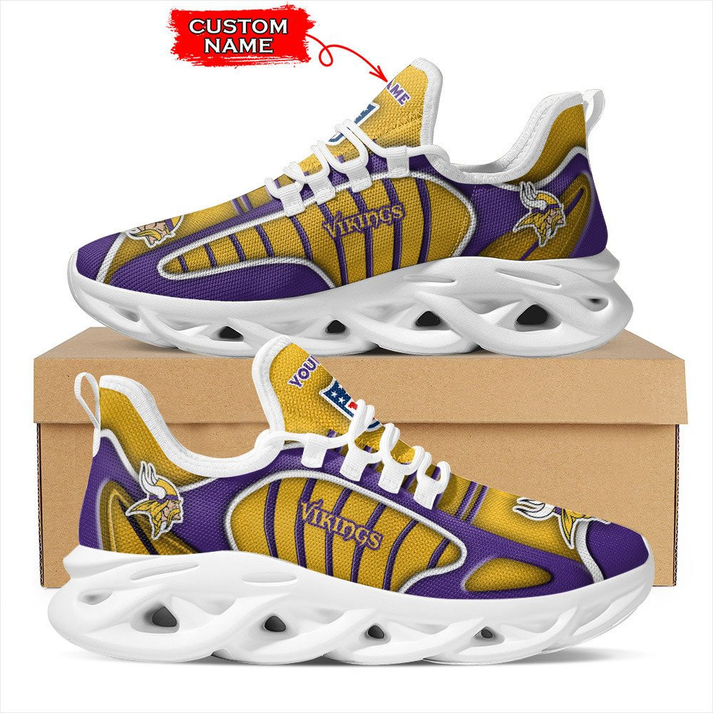 JWFancy Minnesota Vikings NFL Max Soul Shoes Sneakers For Men And Women