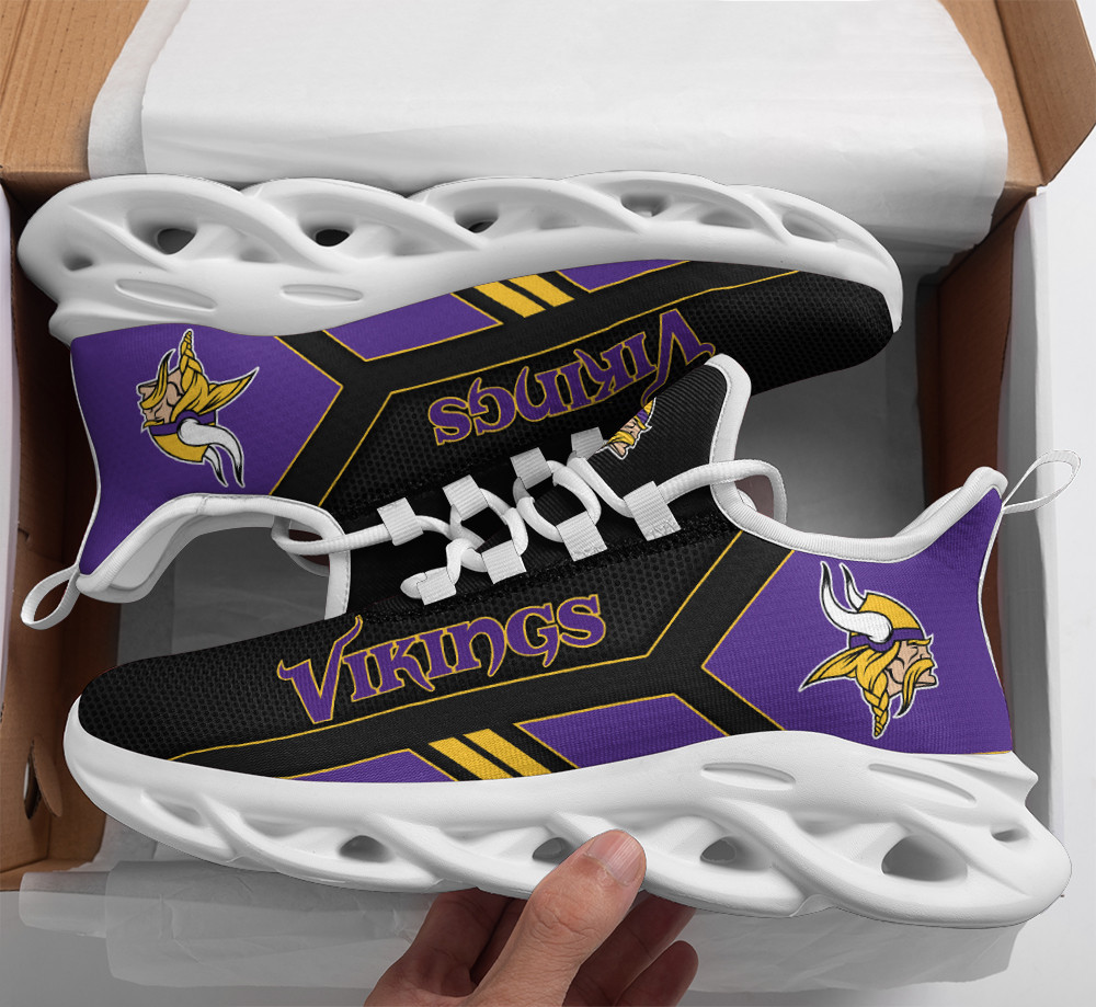 JWFancy Minnesota Vikings NFL Max Soul Shoes Sneakers For Men And Women