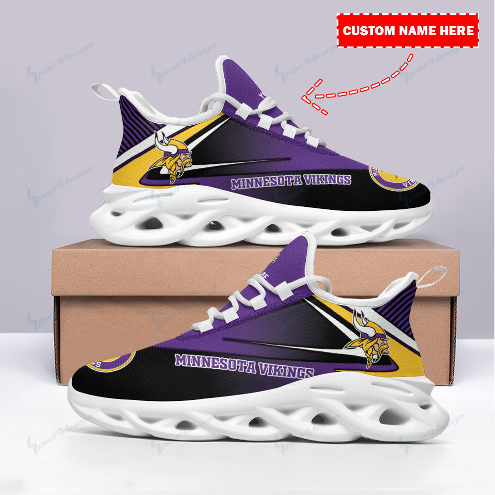 JWFancy Minnesota Vikings NFL Max Soul Shoes Sneakers For Men And Women