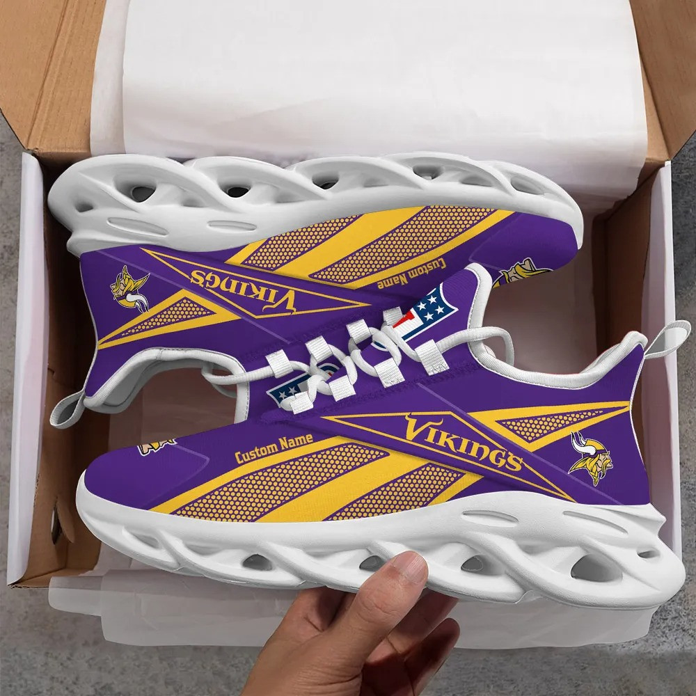 JWFancy Minnesota Vikings NFL Max Soul Shoes Sneakers For Men And Women
