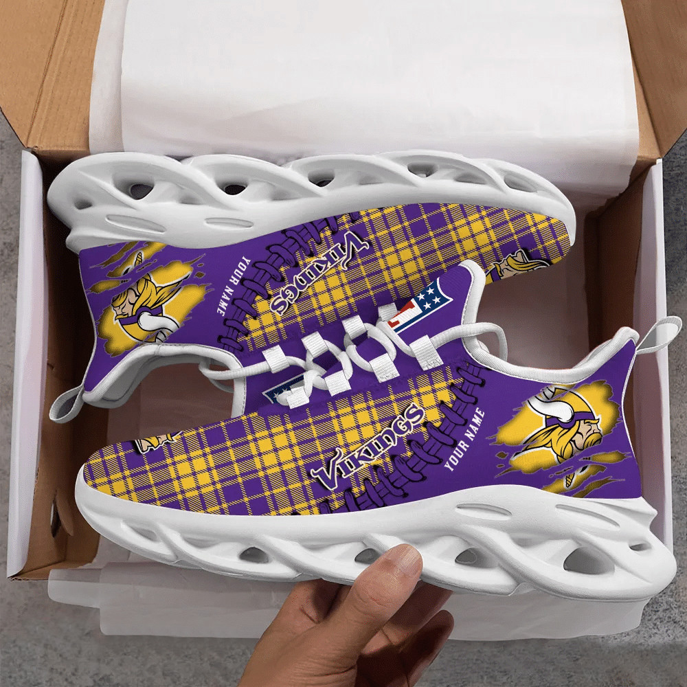 JWFancy Minnesota Vikings NFL Max Soul Shoes Sneakers For Men And Women