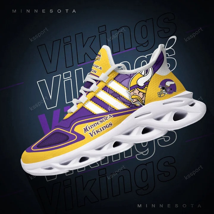 JWFancy Minnesota Vikings NFL Max Soul Shoes Sneakers For Men And Women