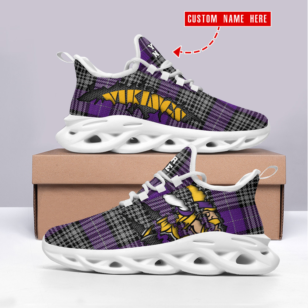 JWFancy Minnesota Vikings NFL Max Soul Shoes Sneakers For Men And Women