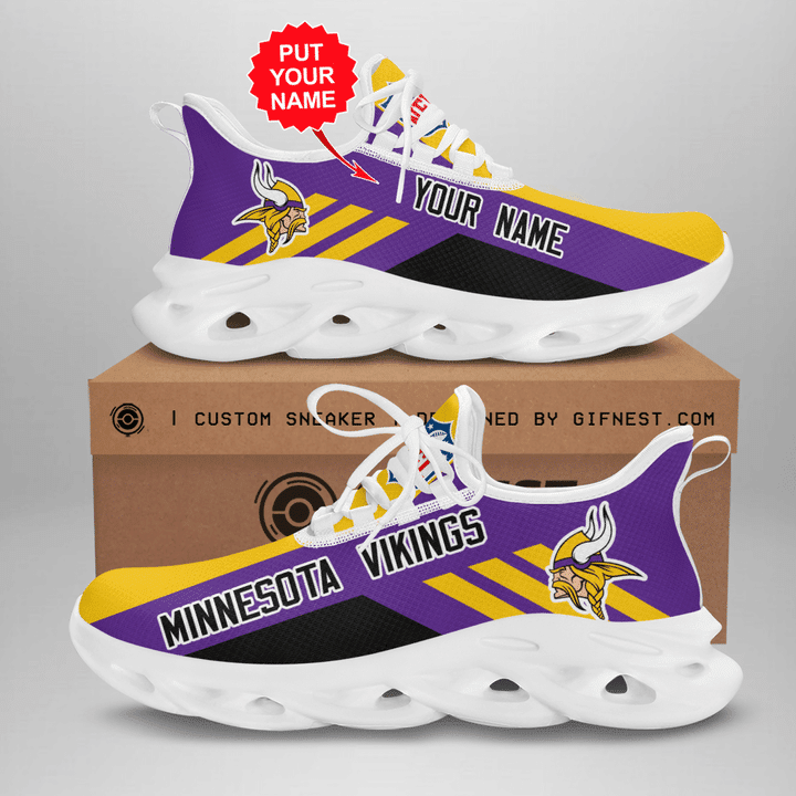 JWFancy Minnesota Vikings NFL Max Soul Shoes Sneakers For Men And Women