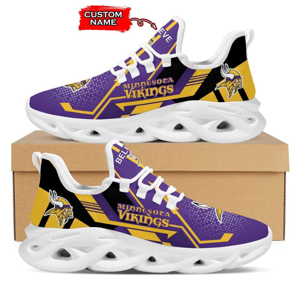 JWFancy Minnesota Vikings NFL Max Soul Shoes Sneakers For Men And Women