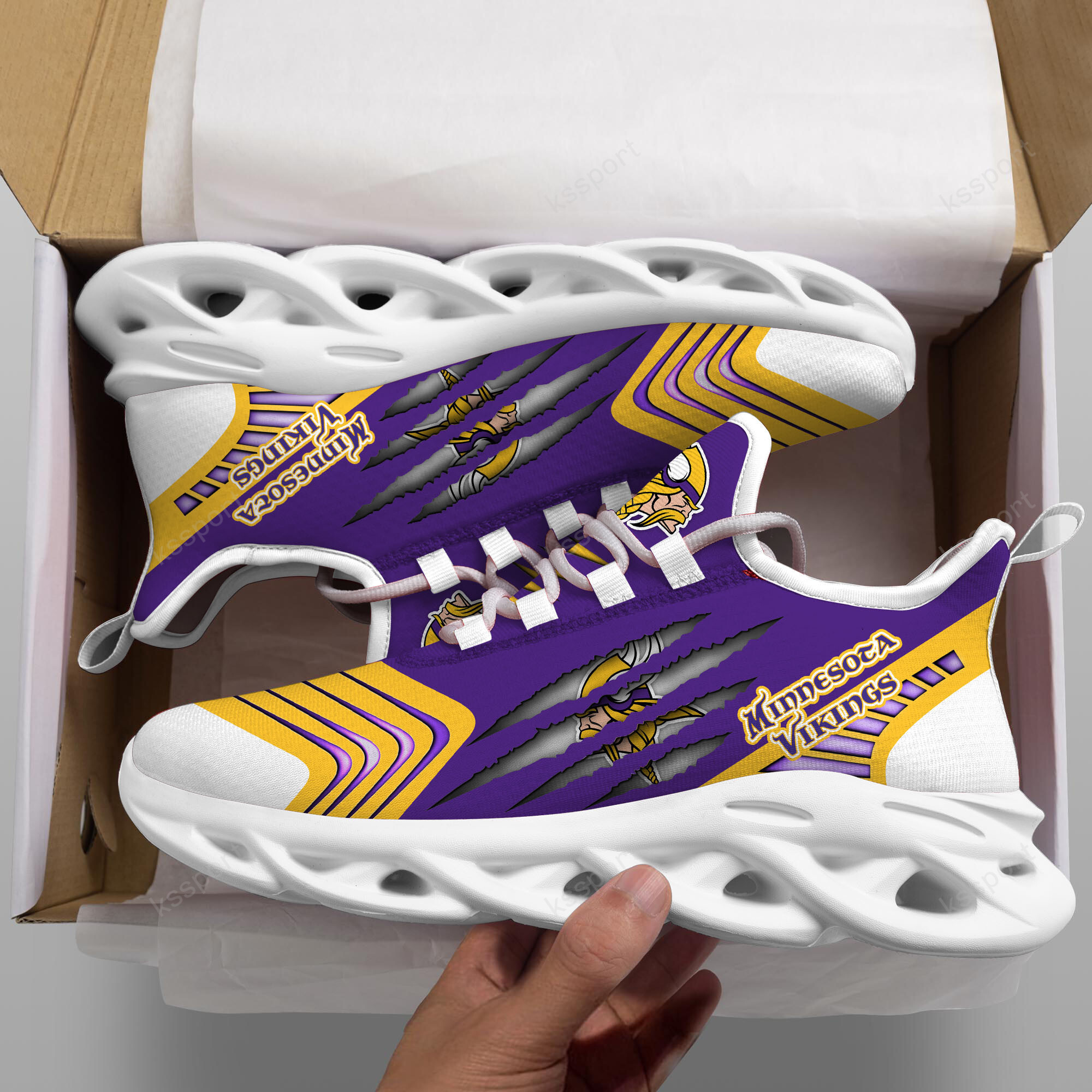 JWFancy Minnesota Vikings NFL Max Soul Shoes Sneakers For Men And Women