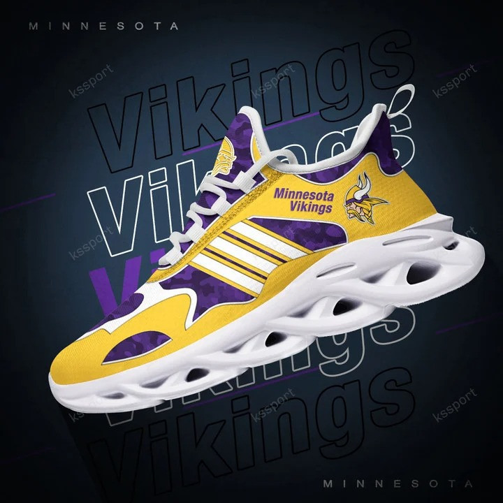JWFancy Minnesota Vikings NFL Max Soul Shoes Sneakers For Men And Women
