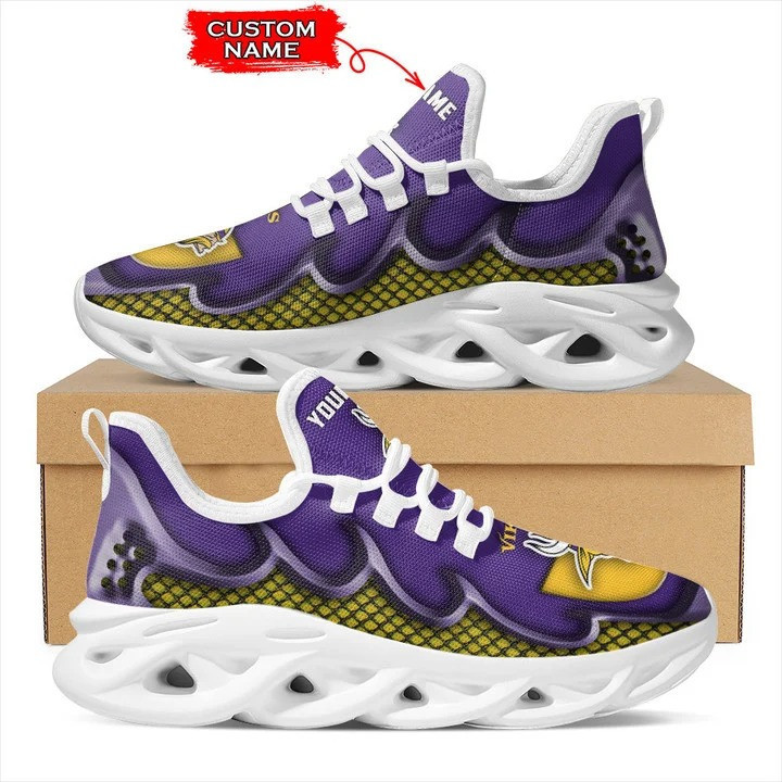 JWFancy Minnesota Vikings NFL Max Soul Shoes Sneakers For Men And Women