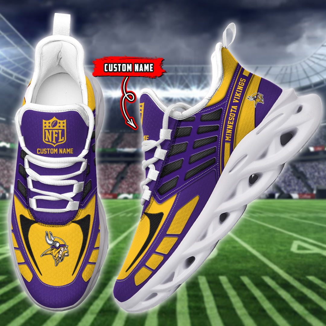 JWFancy Minnesota Vikings NFL Max Soul Shoes Sneakers For Men And Women
