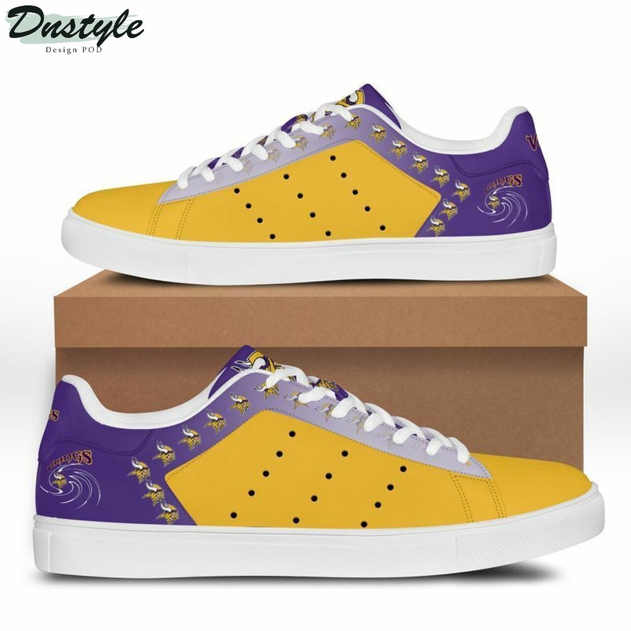 JWFancy Minnesota Vikings Skate Stan Shoes Sneakes For Men And Women