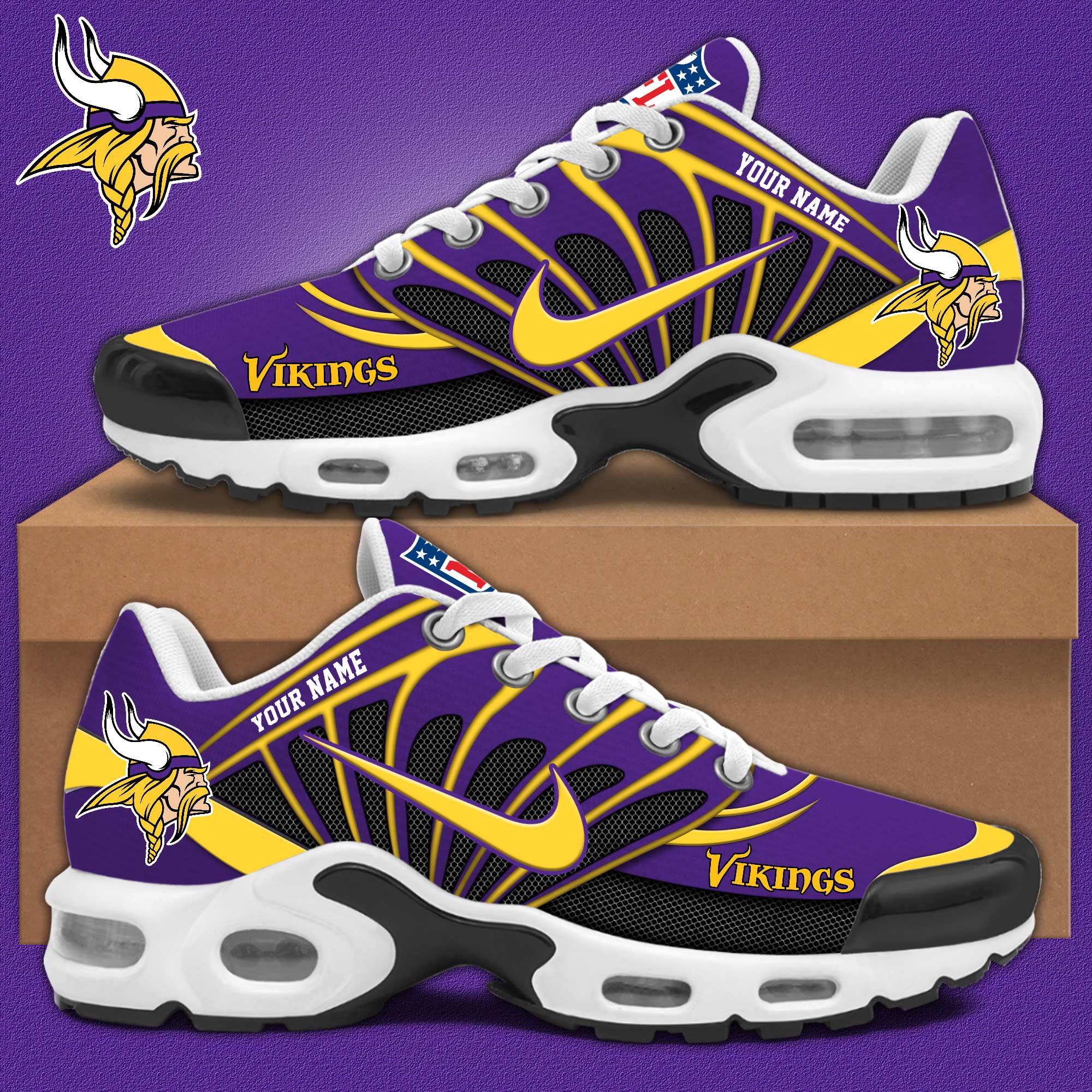 JWFancy Minnesota Vikings TN Shoes Sneakers For Men And Women