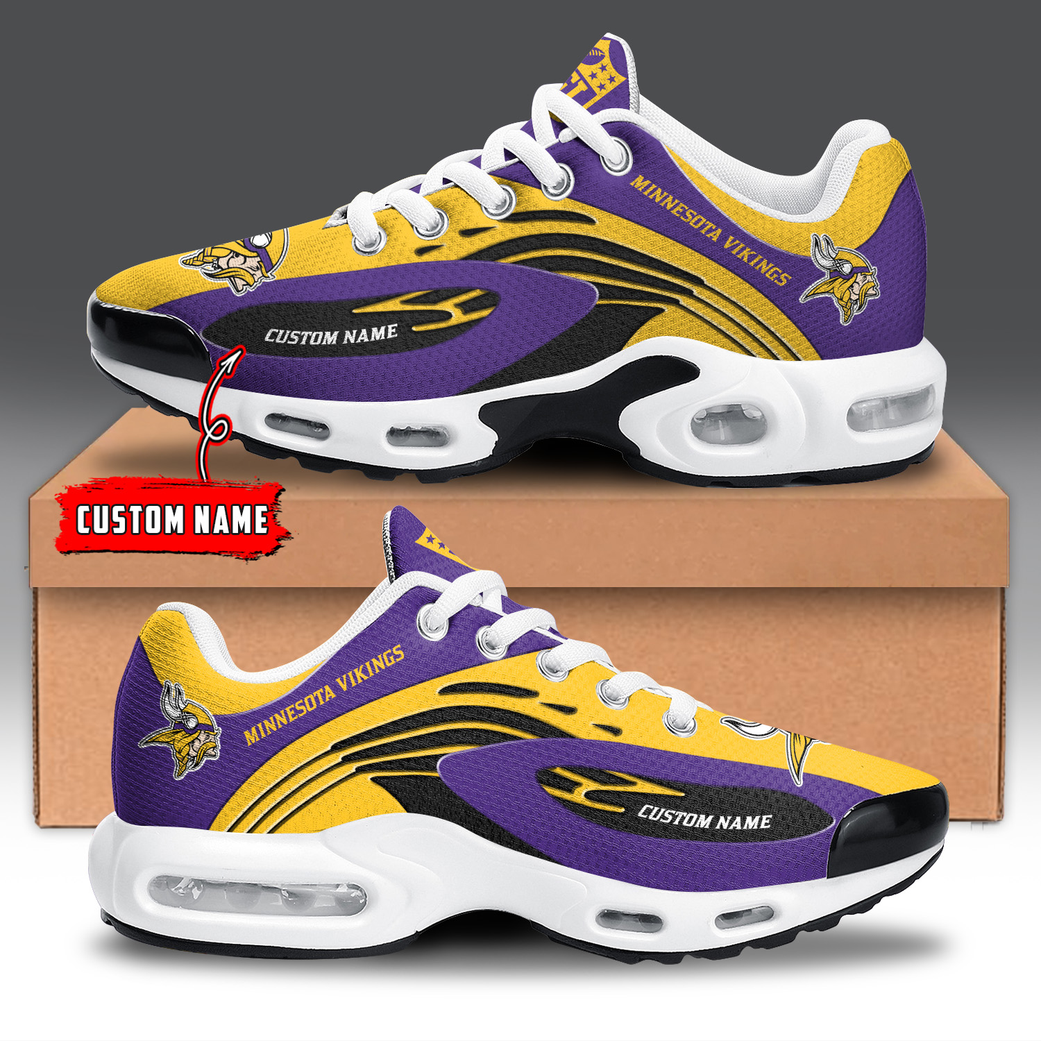JWFancy Minnesota Vikings TN Shoes Sneakers For Men And Women