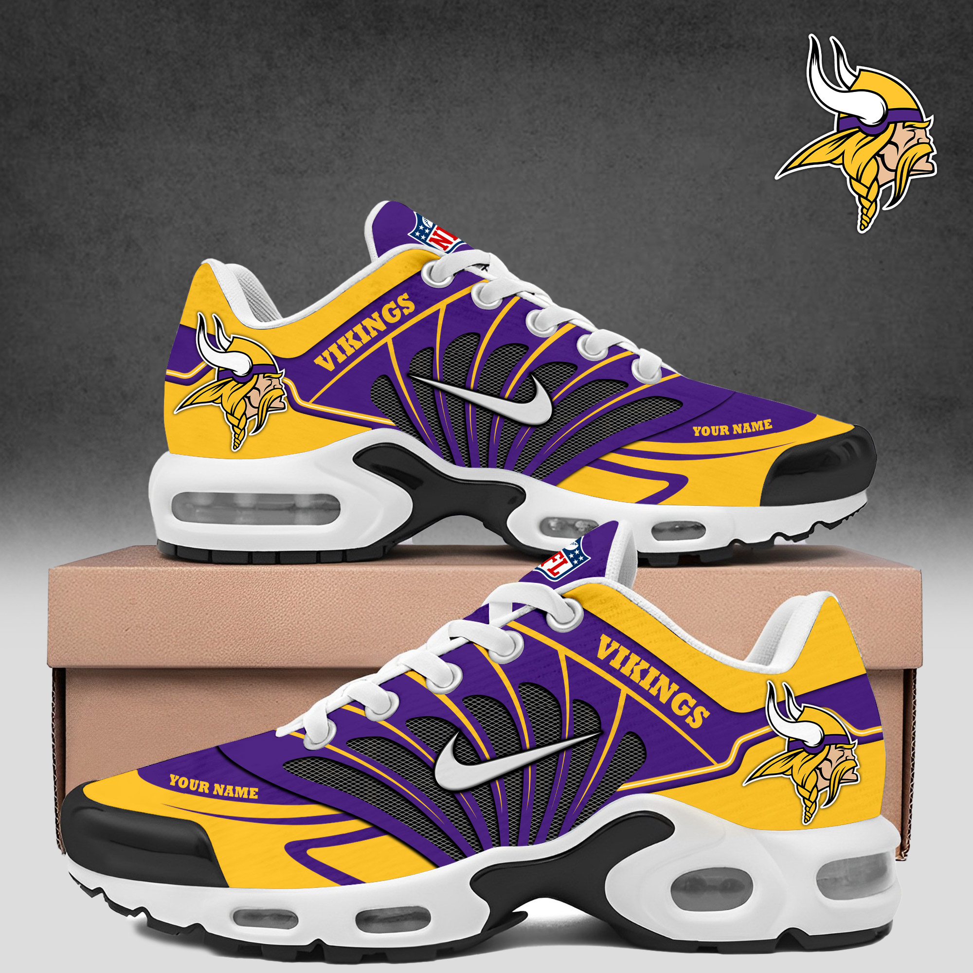JWFancy Minnesota Vikings TN Shoes Sneakers For Men And Women