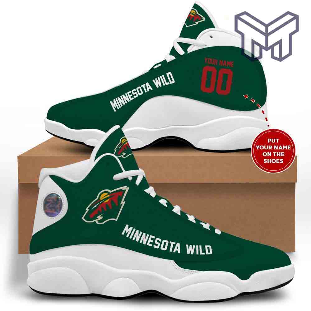 JWFancy Minnesota Wild AJ13 Sneakers Shoes For Men And Women