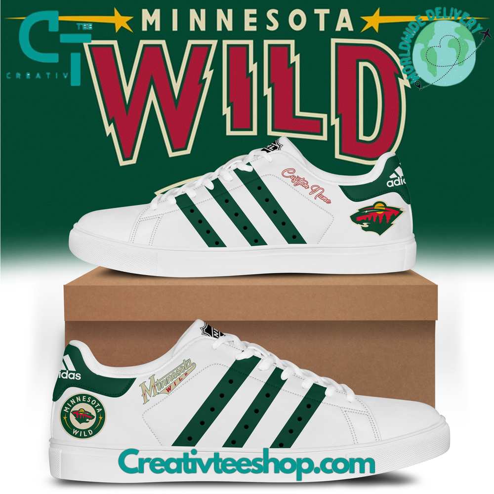 JWFancy Minnesota Wild Skate Stan Shoes Sneakes For Men And Women