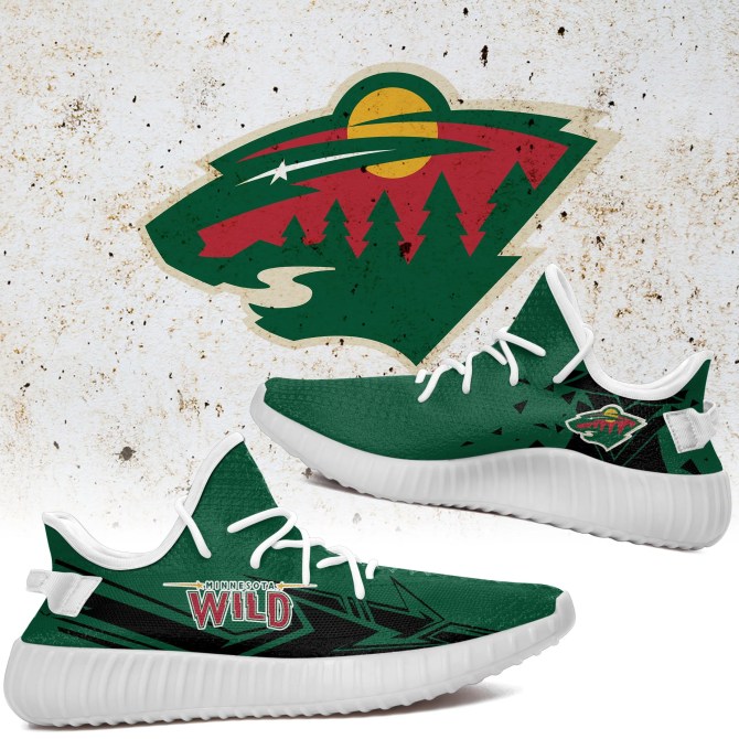 JWFancy Minnesota Wild Yeezy Boost Shoes For Men And Women