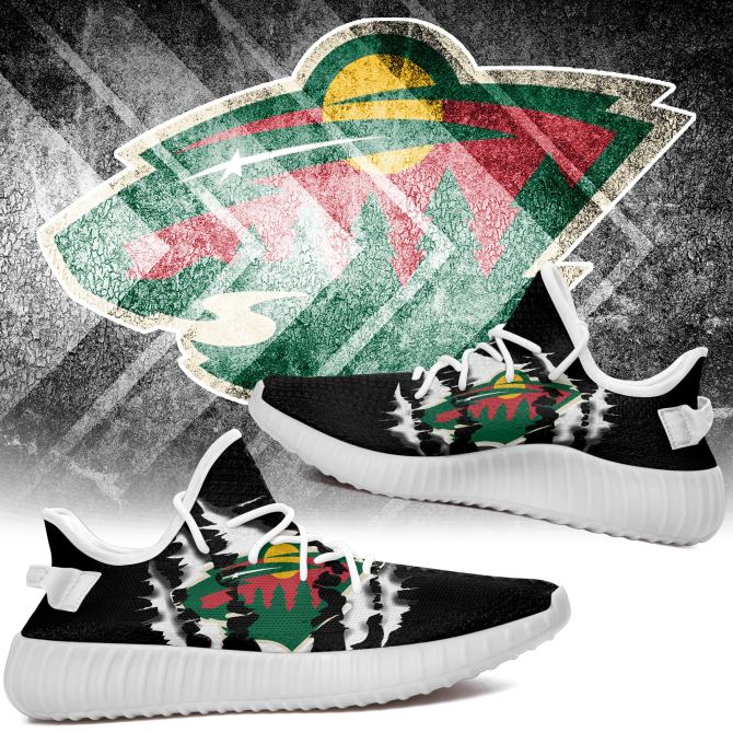 JWFancy Minnesota Wild Yeezy Boost Shoes For Men And Women