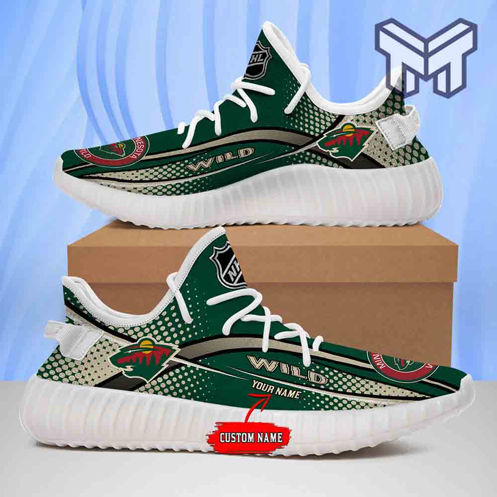 JWFancy Minnesota Wild Yeezy Boost Shoes For Men And Women