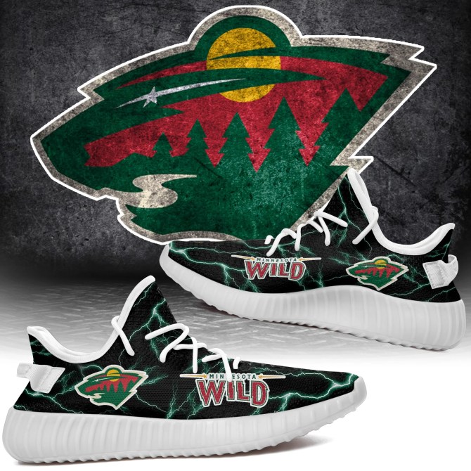 JWFancy Minnesota Wild Yeezy Boost Shoes For Men And Women
