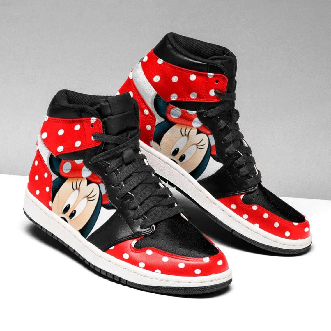 JWFancy Minnie Mouse AJ1 High Sneakers Shoes For Men And Women