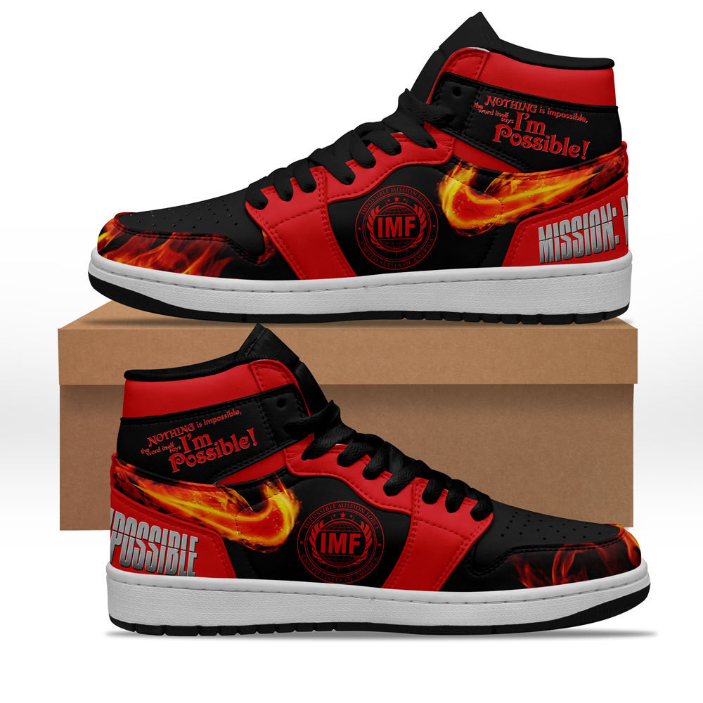 JWFancy Mission Possible AJ1 High Sneakers Shoes For Men And Women