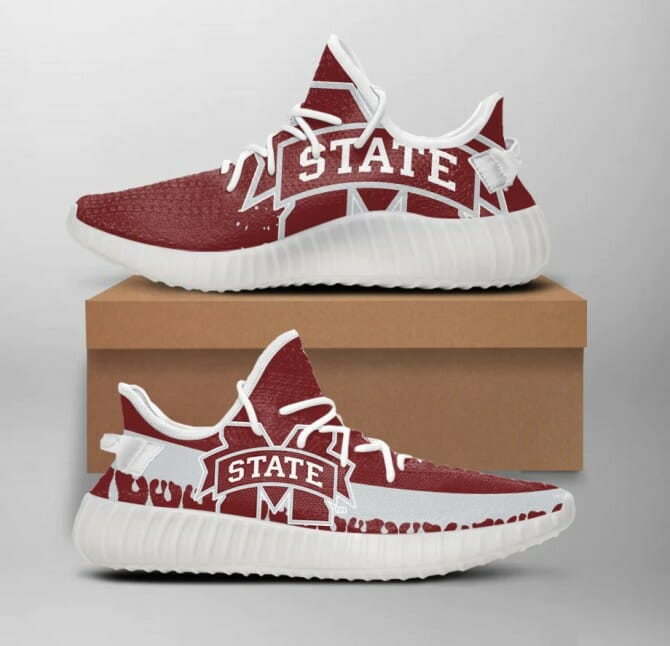 JWFancy Mississippi State Bulldogs Yeezy Boost Shoes For Men And Women