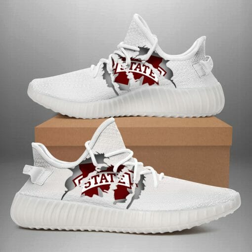 JWFancy Mississippi State Bulldogs Yeezy Boost Shoes For Men And Women
