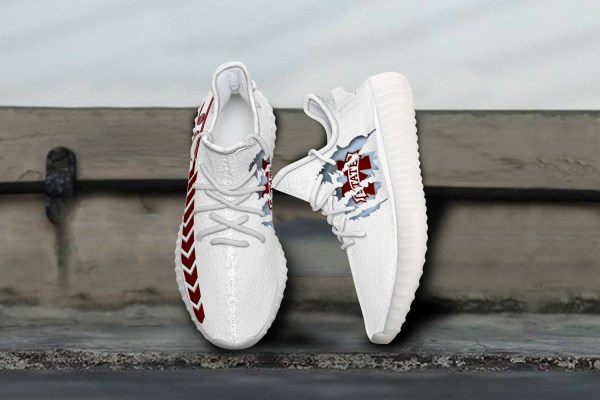 JWFancy Mississippi State Bulldogs Yeezy Boost Shoes For Men And Women