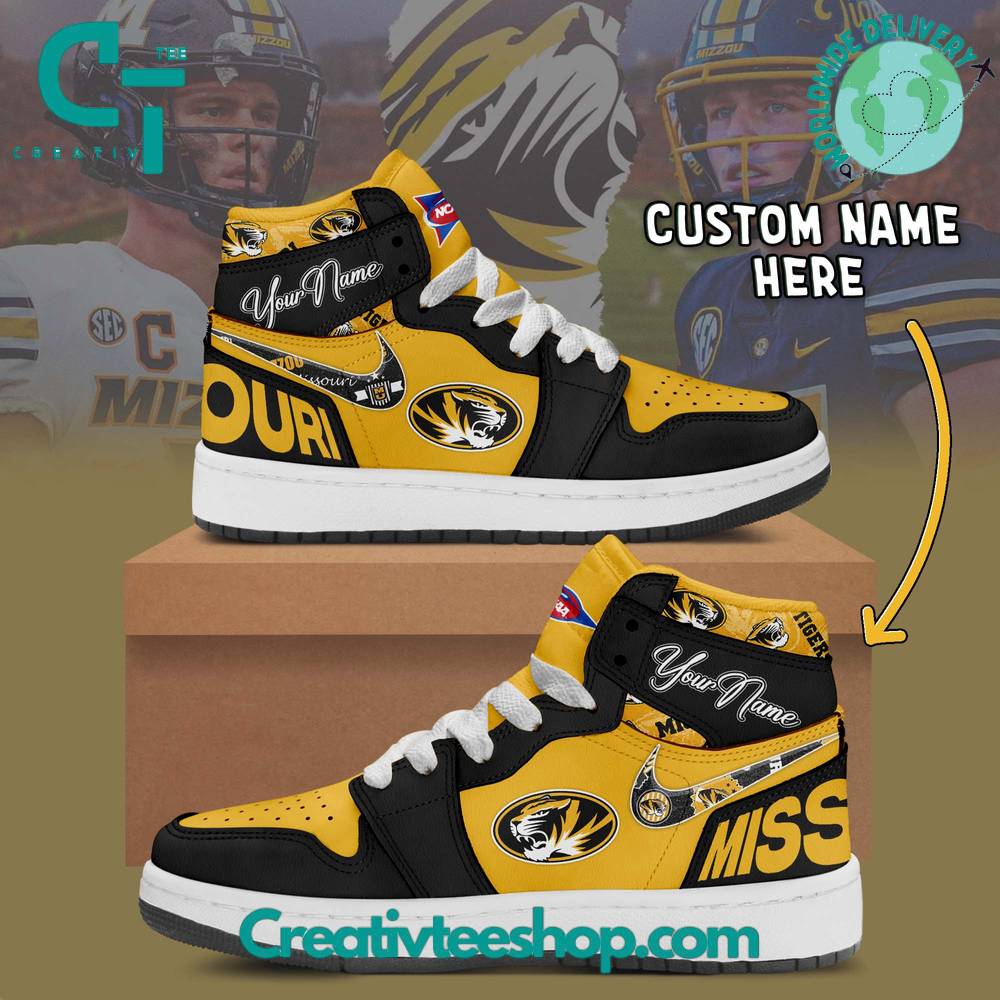 JWFancy Missouri Tigers AJ1 High Sneakers Shoes For Men And Women
