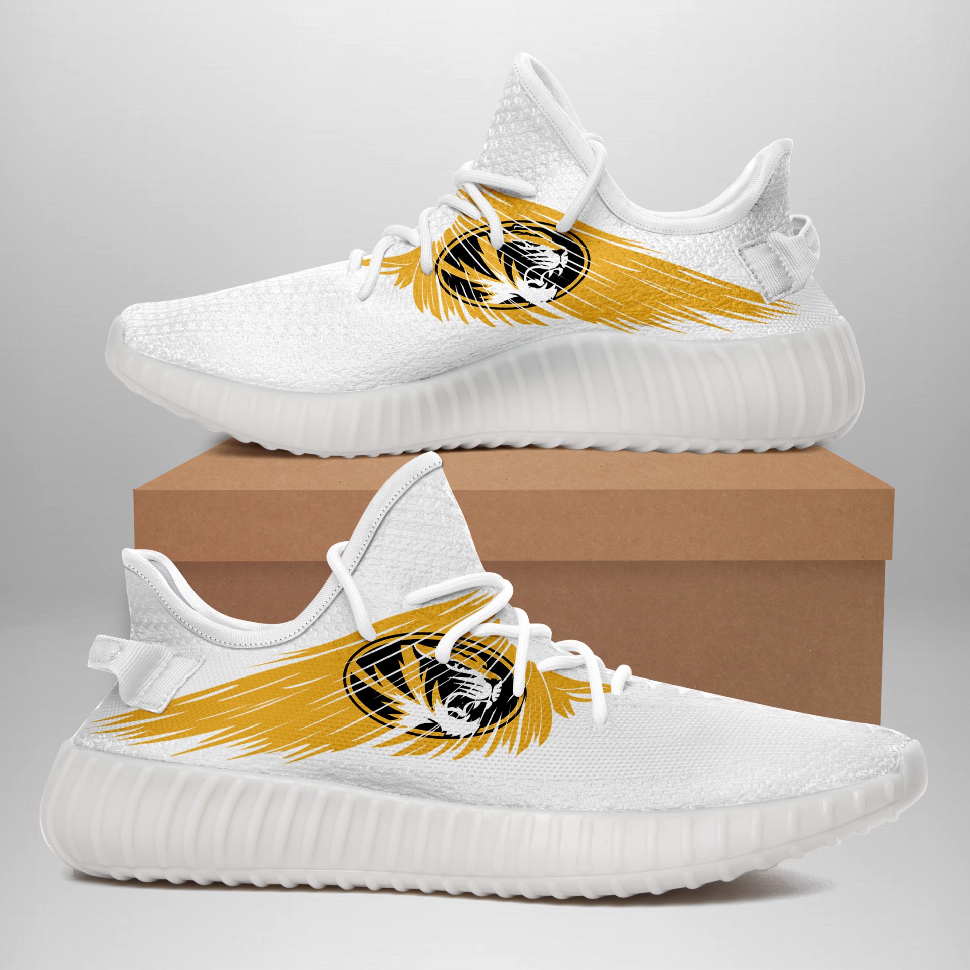 JWFancy Missouri Tigers Yeezy Boost Shoes For Men And Women