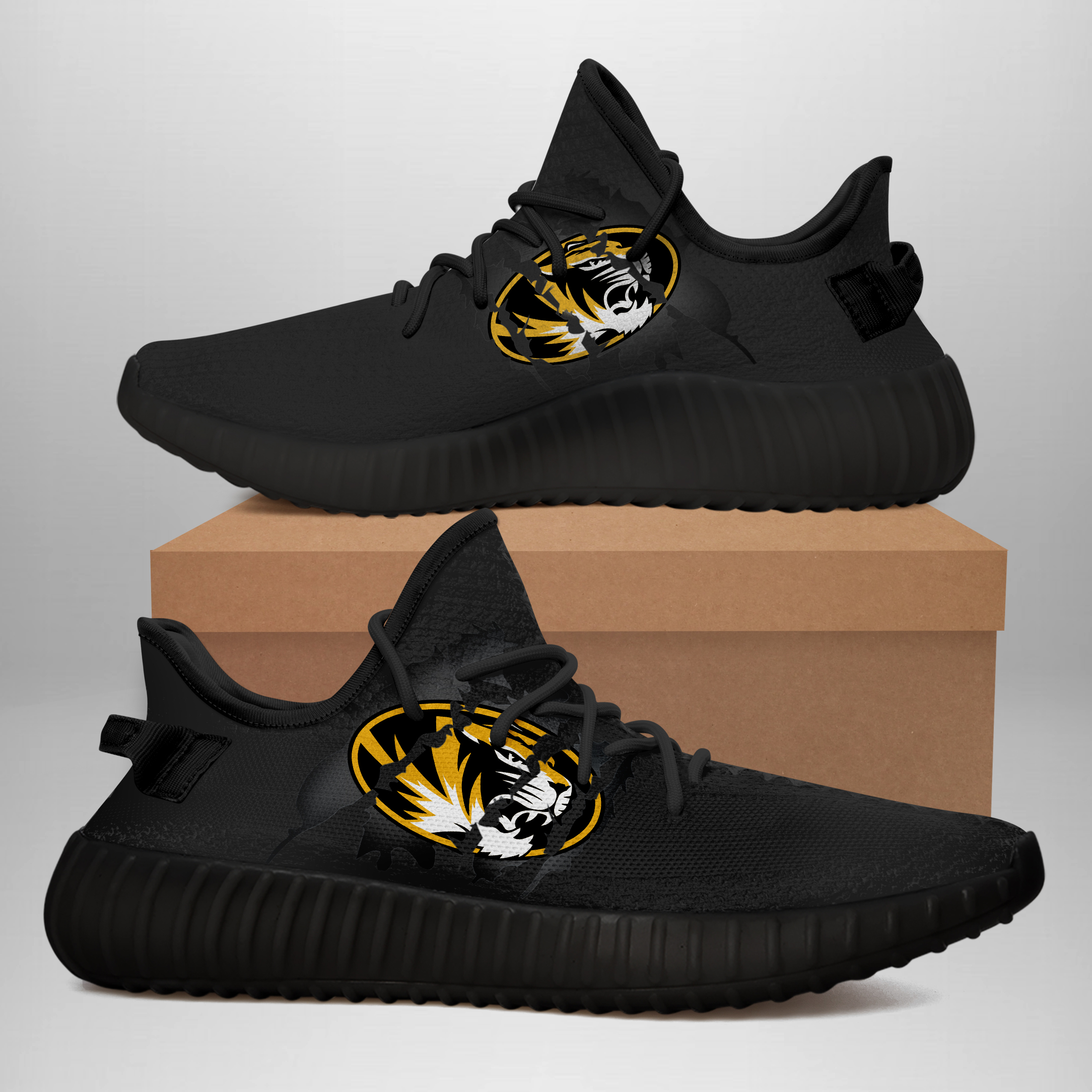 JWFancy Missouri Tigers Yeezy Boost Shoes For Men And Women