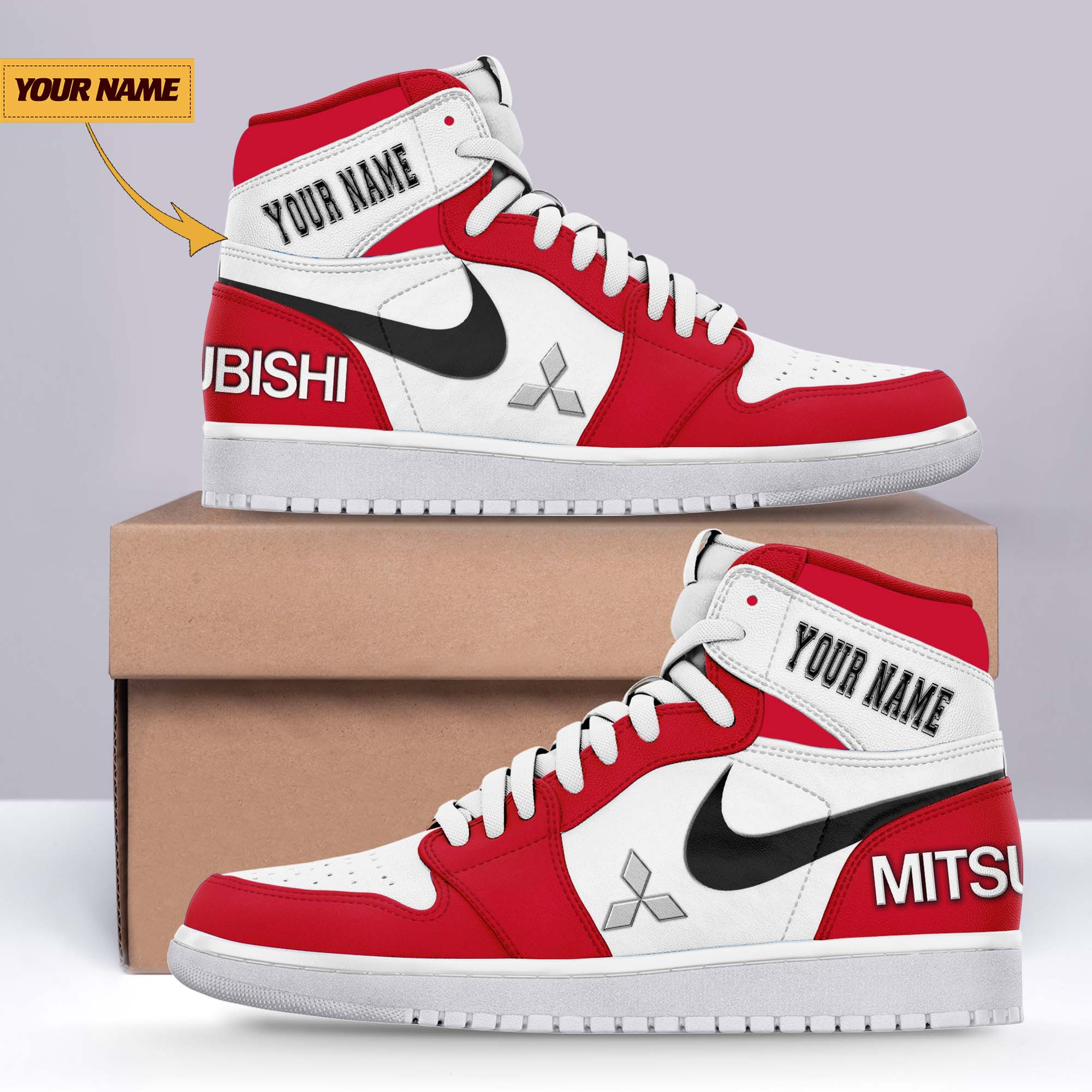 JWFancy Mitsubishi AJ1 High Sneakers Shoes For Men And Women
