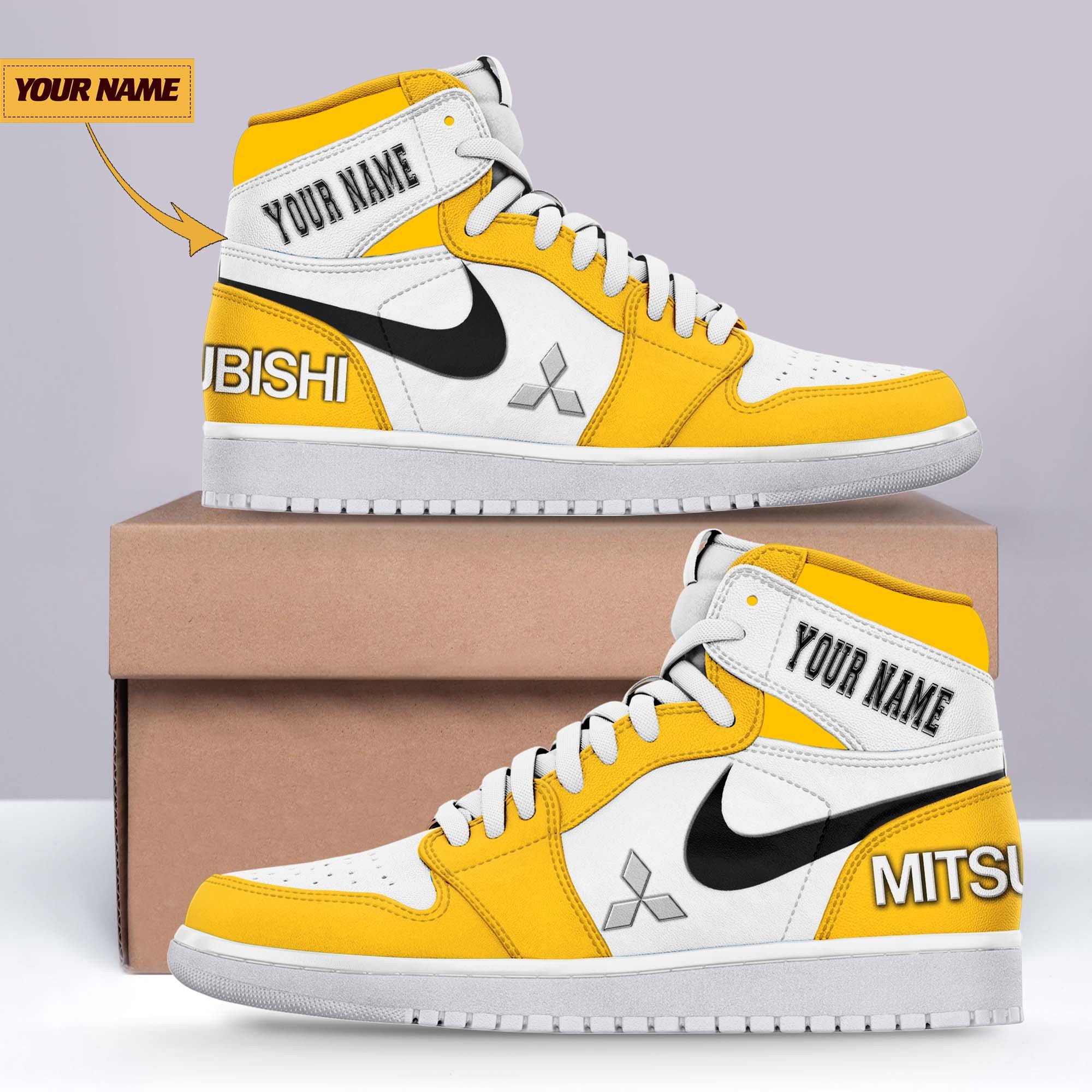JWFancy Mitsubishi AJ1 High Sneakers Shoes For Men And Women