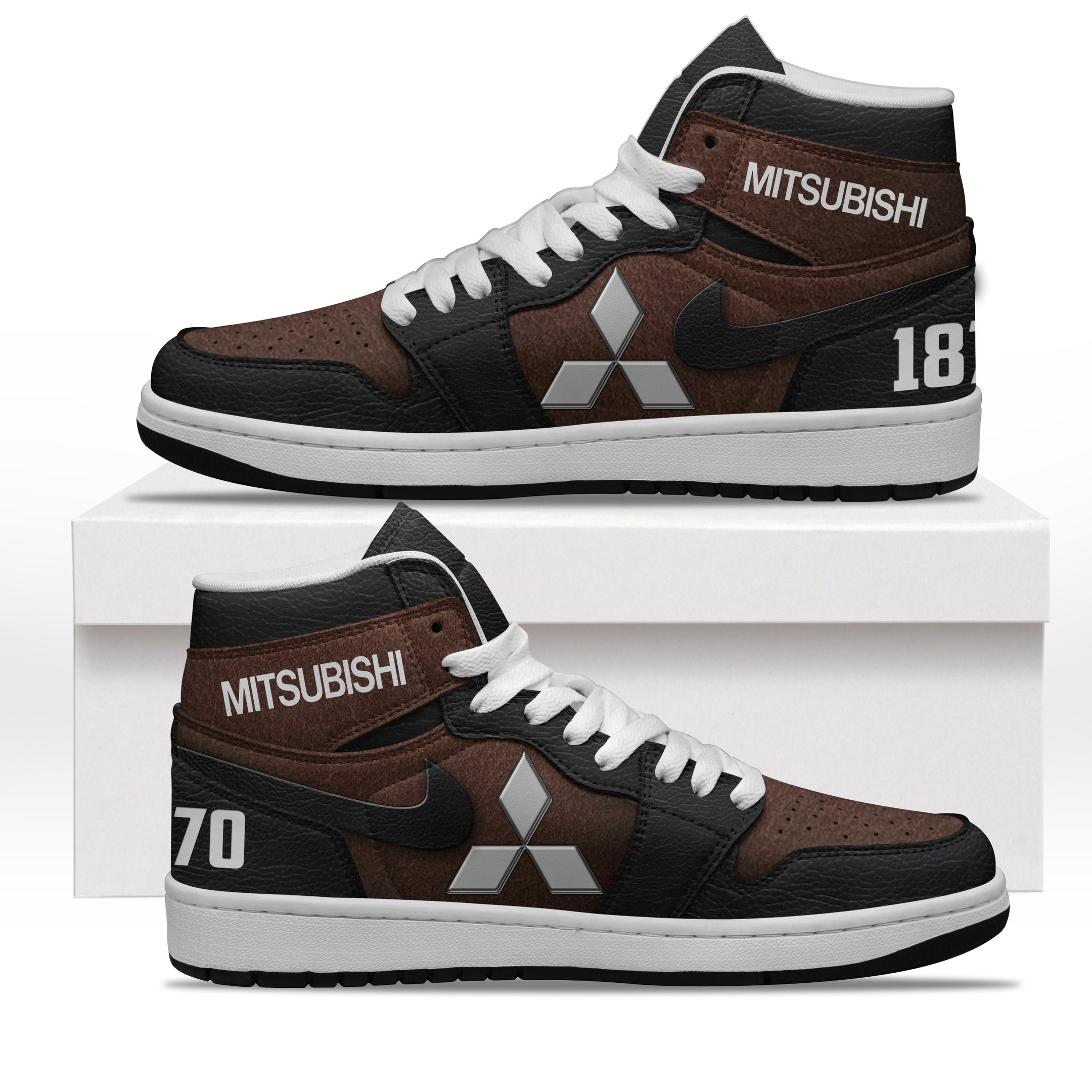 JWFancy Mitsubishi High Sneakers Shoes For Men And Women