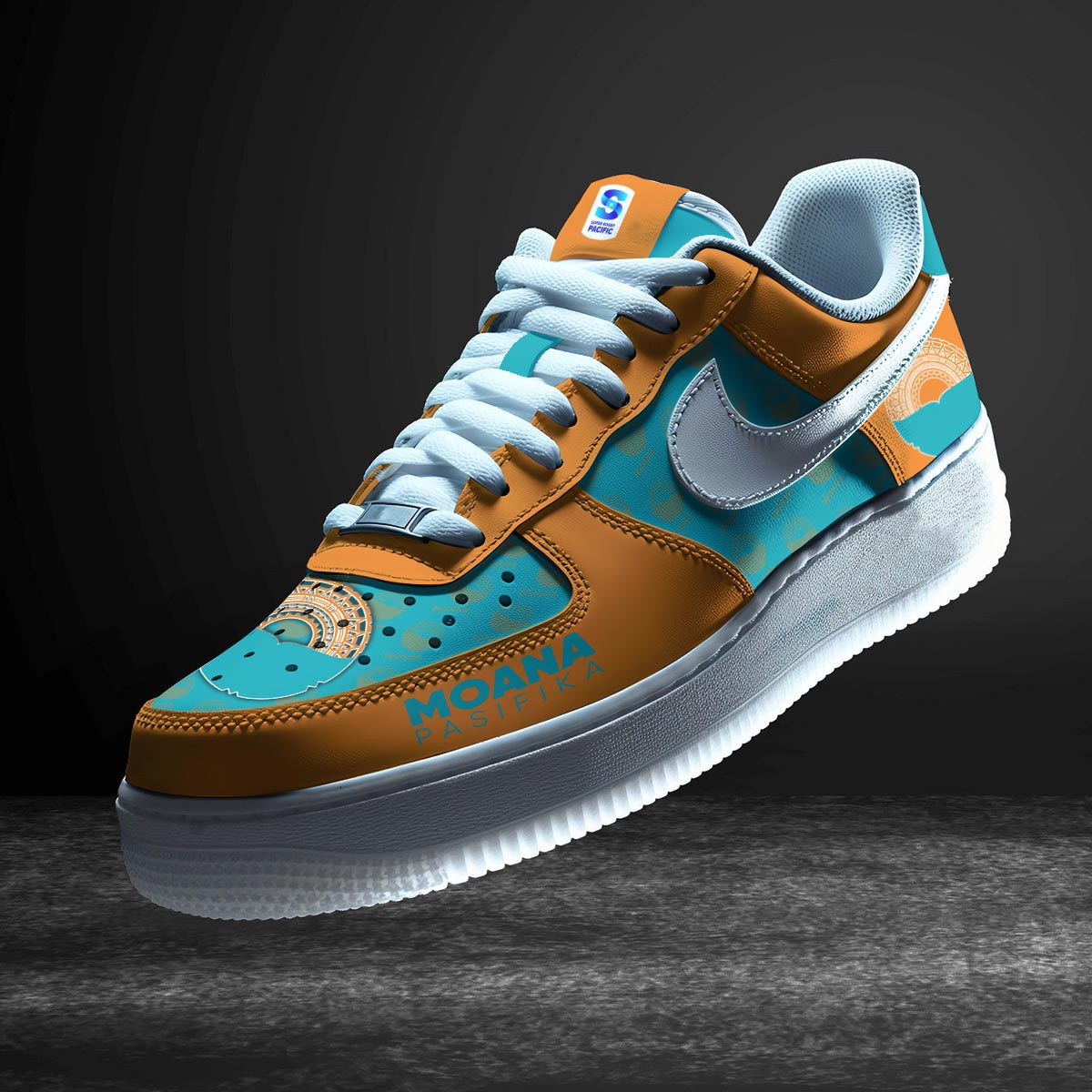 JWFancy Moana Pasifika Air Low-Top Sneakers Shoes For Men And Women