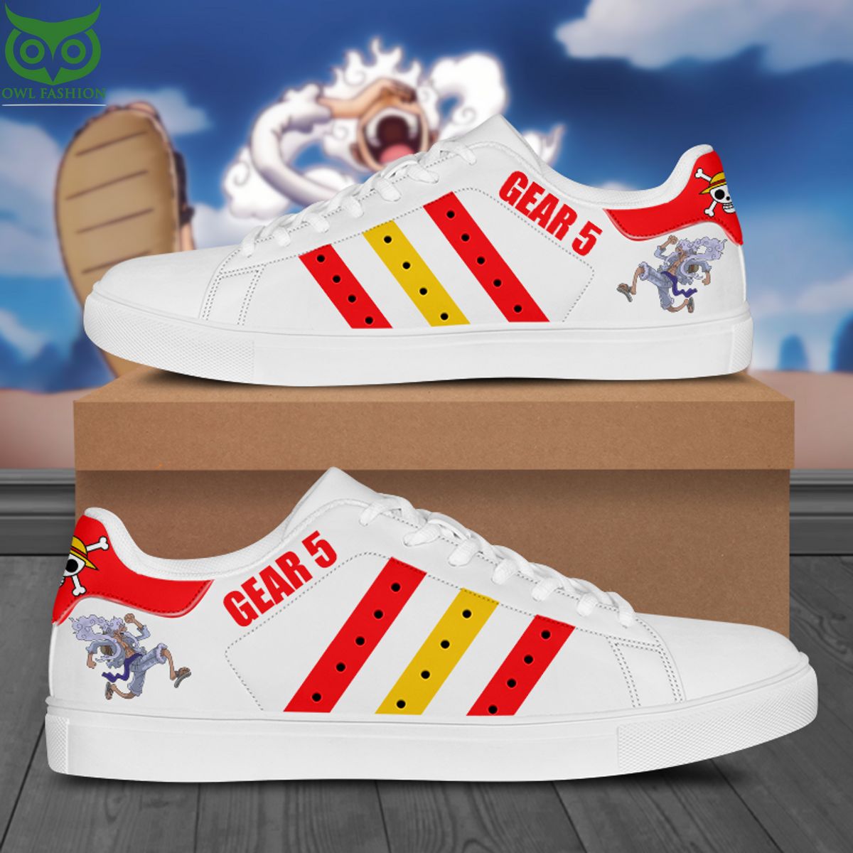 JWFancy Monkey D. Luffy Skate Stan Shoes Sneakes For Men And Women