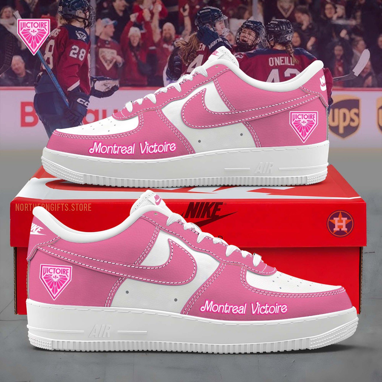 JWFancy Montreal Victoire Air Low-Top Sneakers Shoes For Men And Women