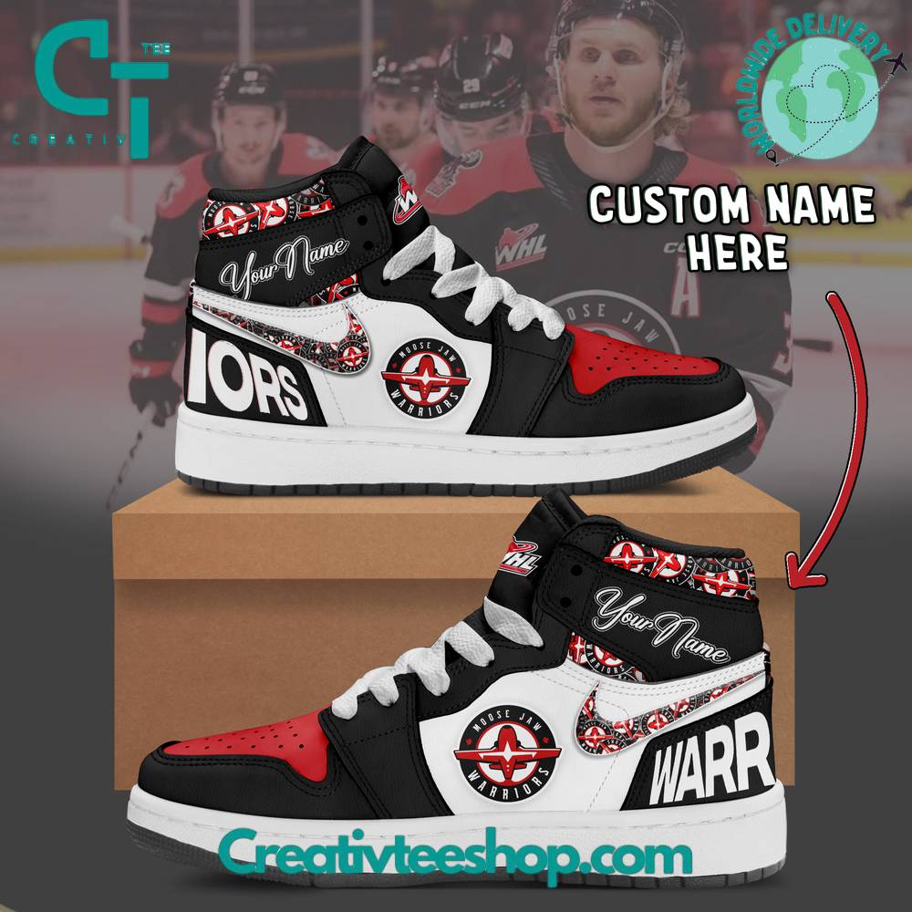 JWFancy Moose Jaw Warriors AJ1 High Sneakers Shoes For Men And Women