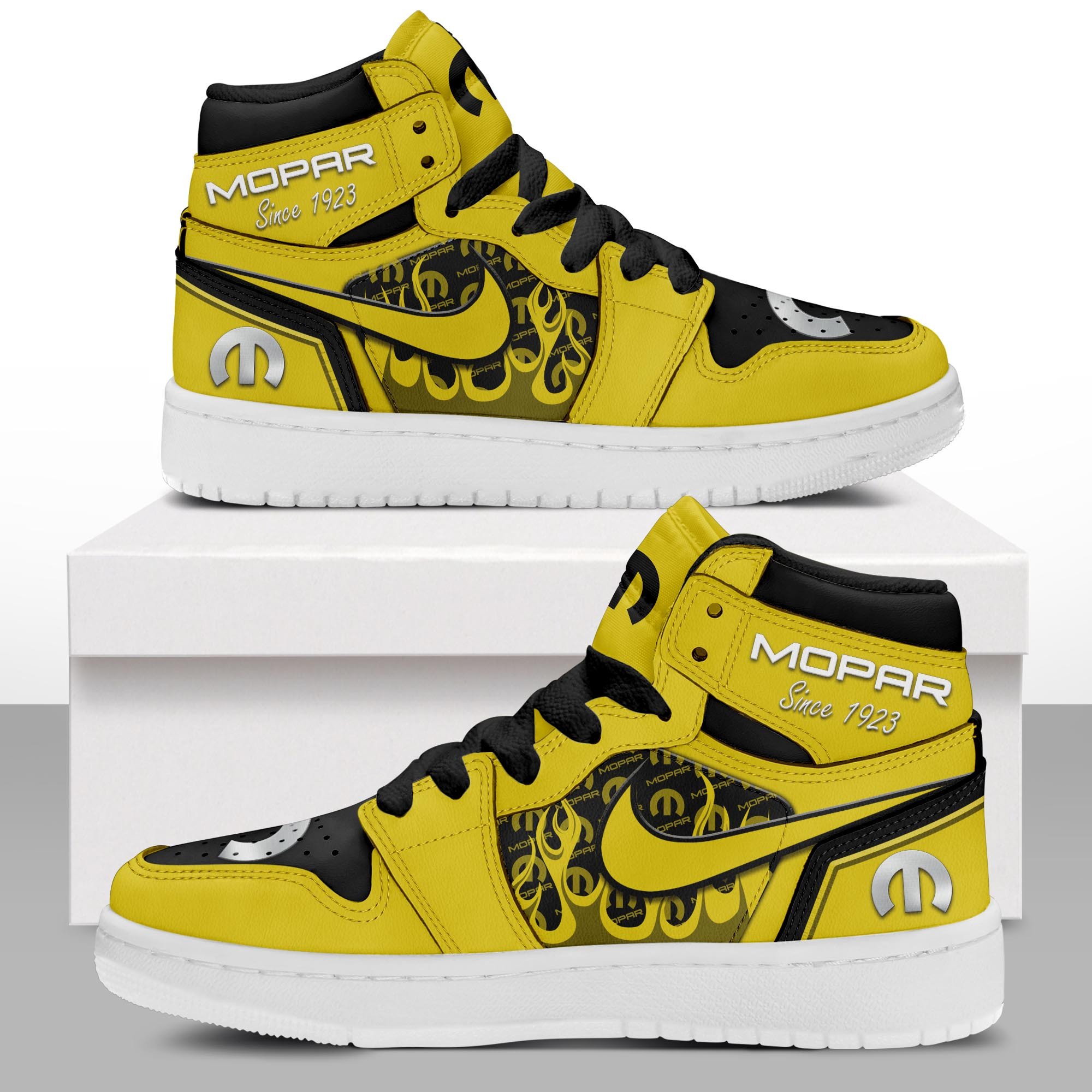 JWFancy Mopar AJ1 High Sneakers Shoes For Men And Women