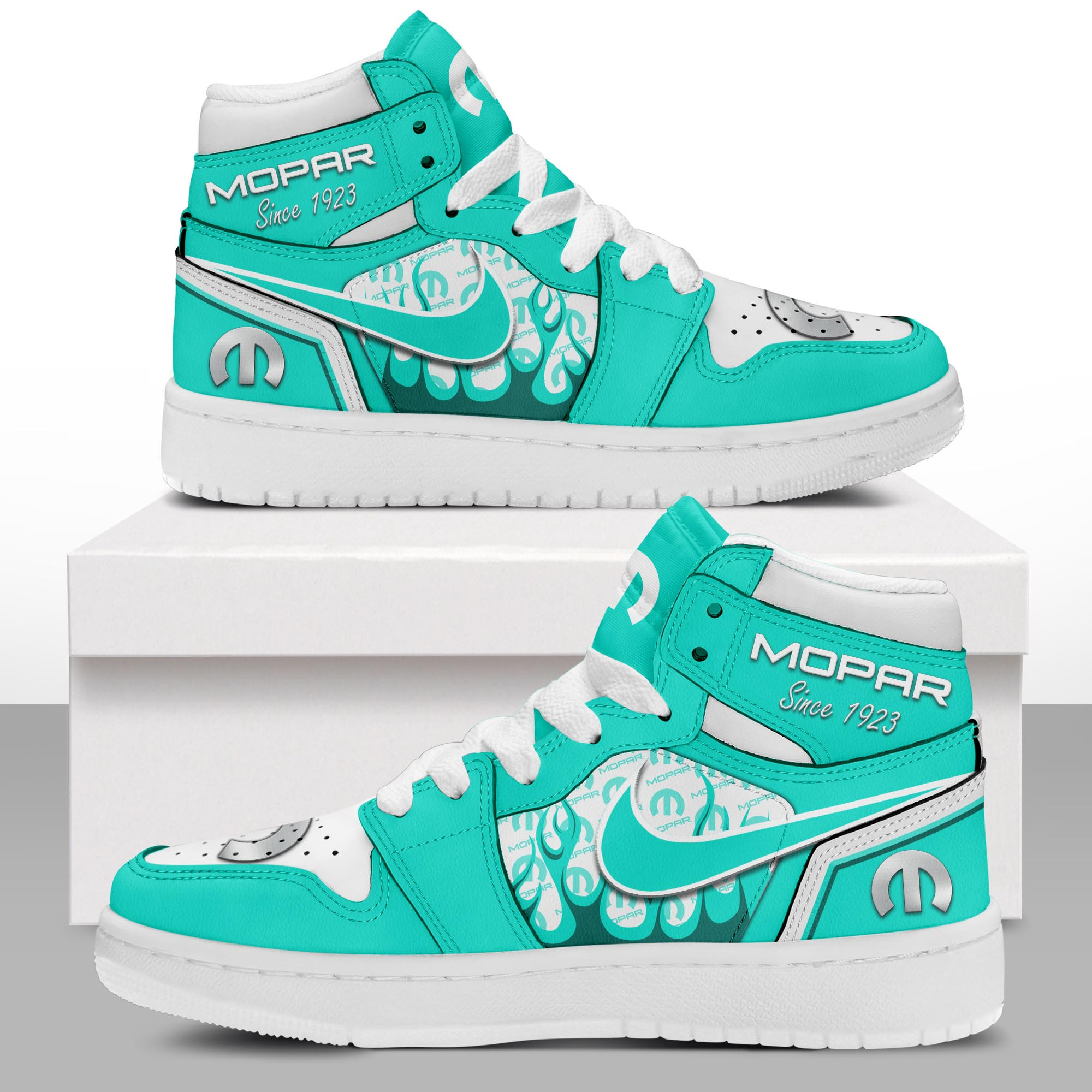 JWFancy Mopar AJ1 High Sneakers Shoes For Men And Women