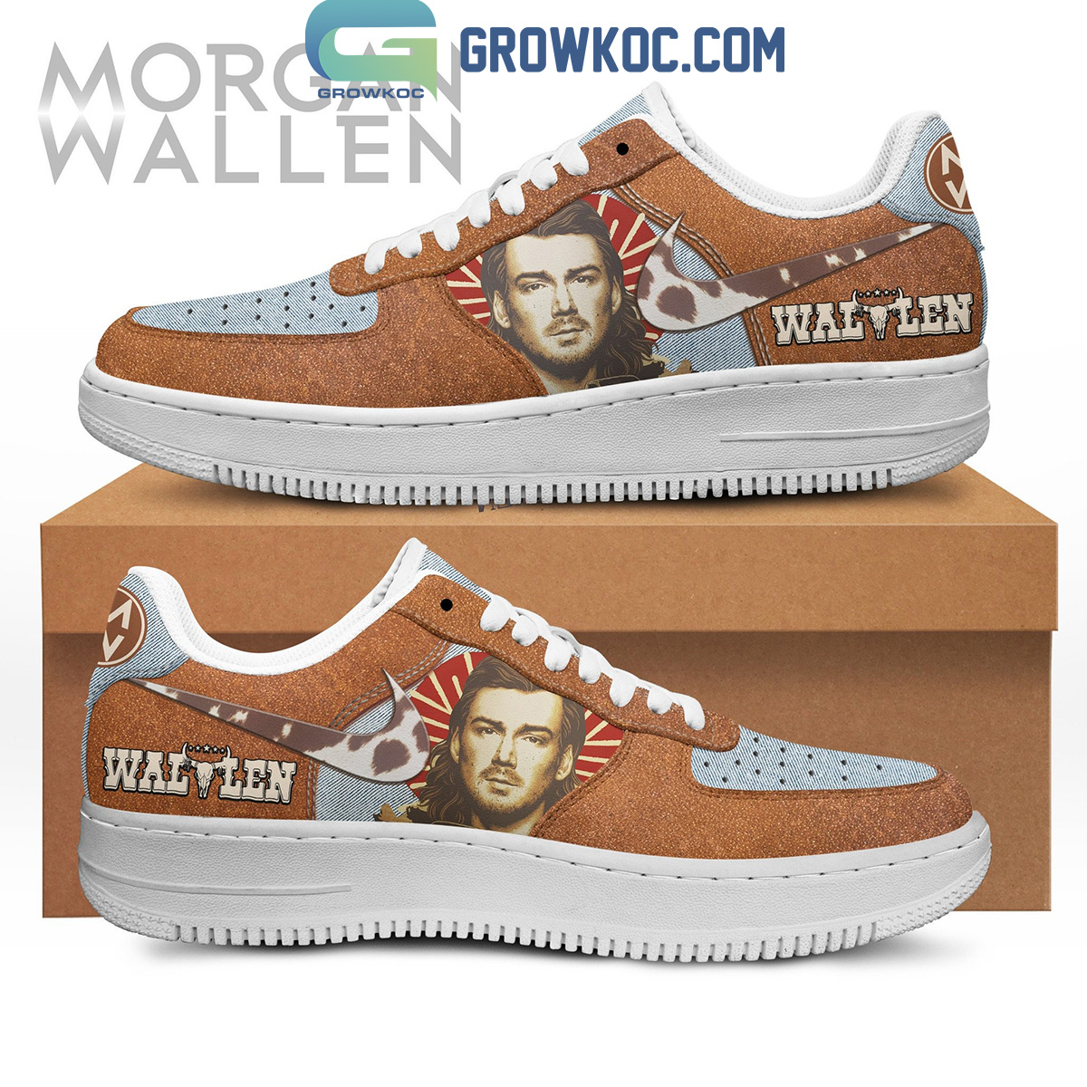 JWFancy Morgan Wallen Air Low-Top Sneakers Shoes For Men And Women