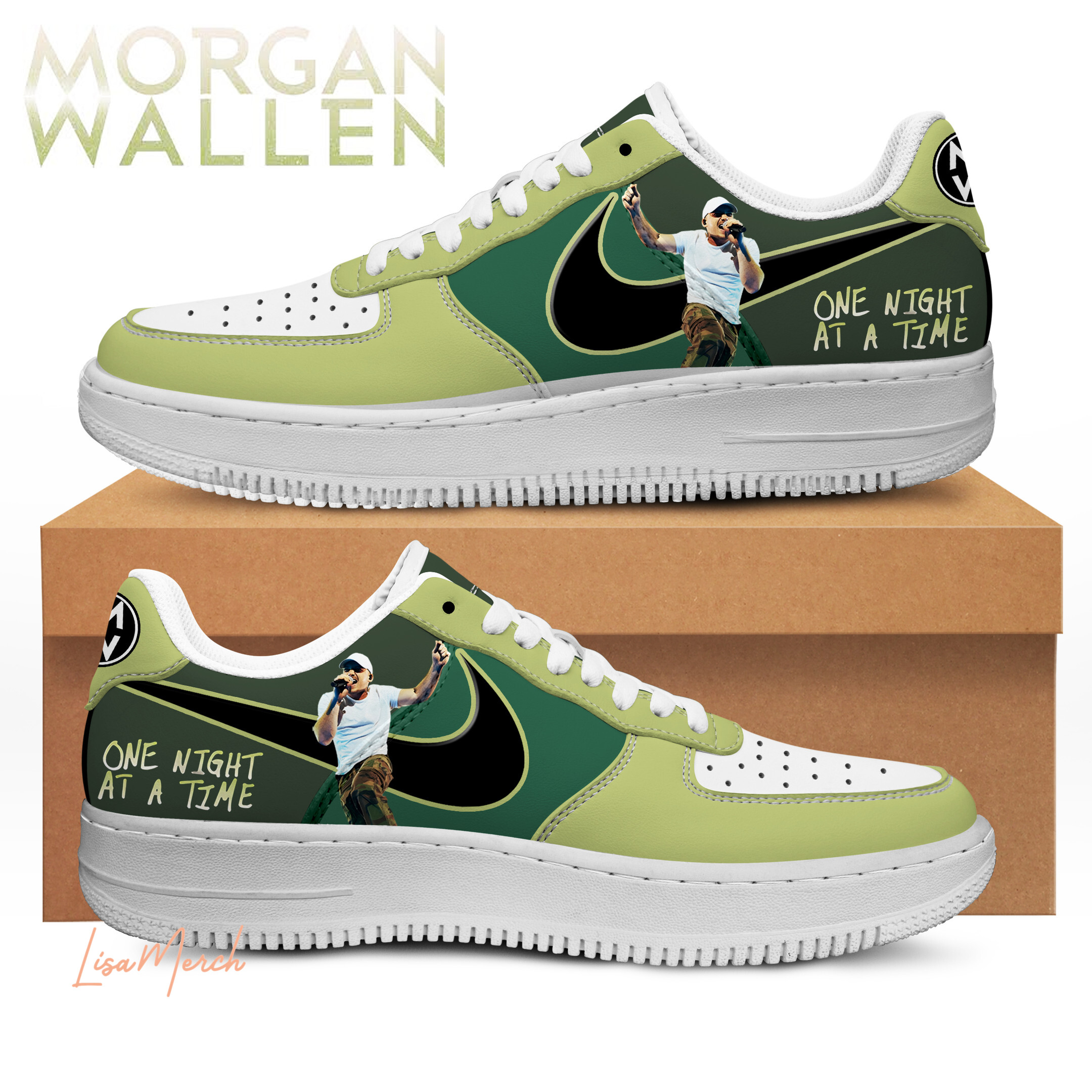 JWFancy Morgan Wallen Air Low-Top Sneakers Shoes For Men And Women