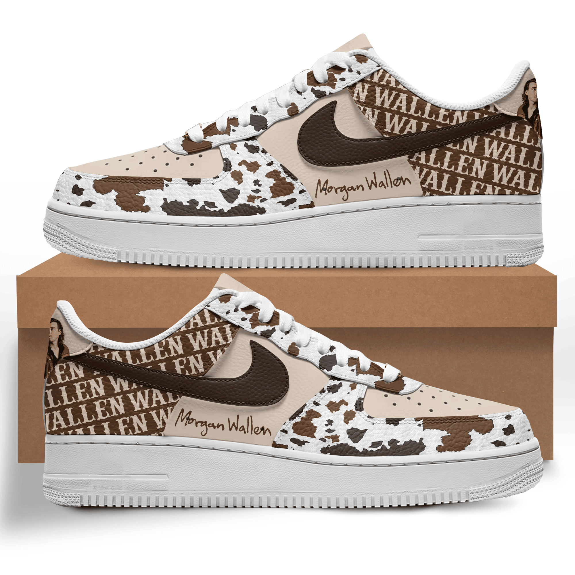 JWFancy Morgan Wallen Air Low-Top Sneakers Shoes For Men And Women