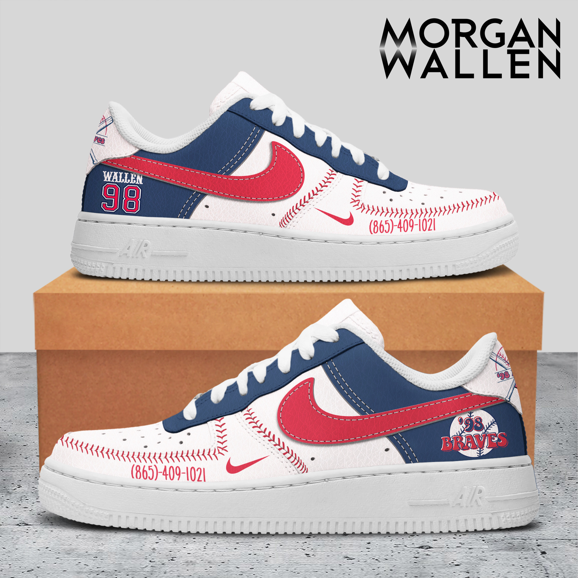 JWFancy Morgan Wallen Air Low-Top Sneakers Shoes For Men And Women