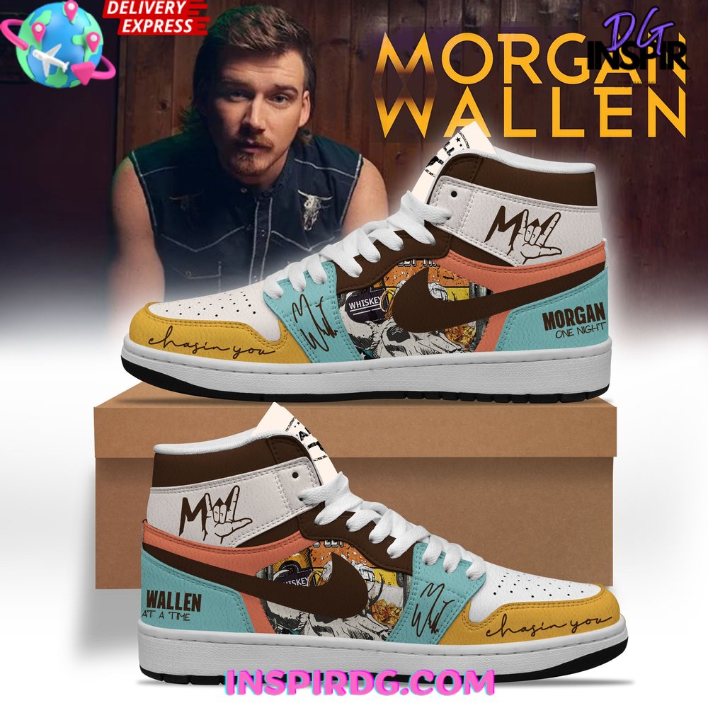 JWFancy Morgan Wallen AJ1 High Sneakers Shoes For Men And Women