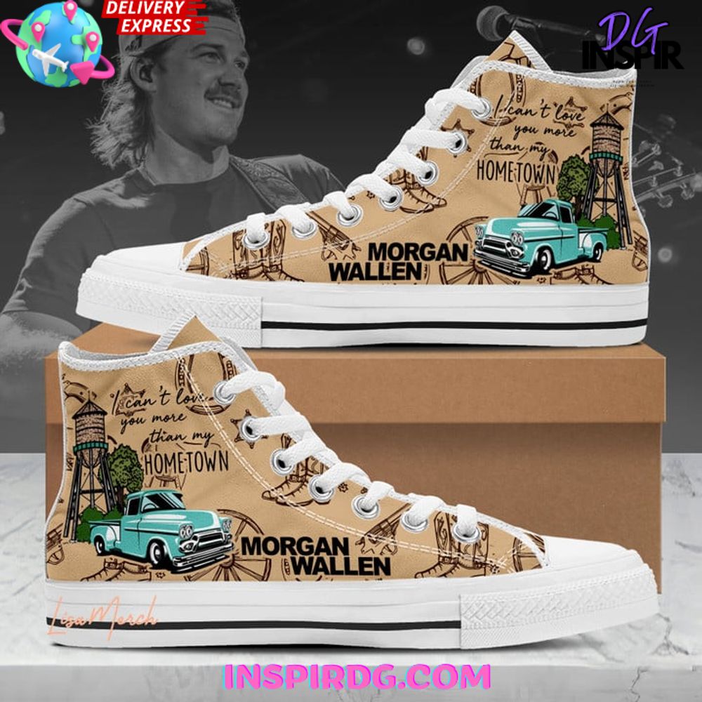 JWFancy Morgan Wallen High Top Canvas Sneakers Shoes For Men And Women